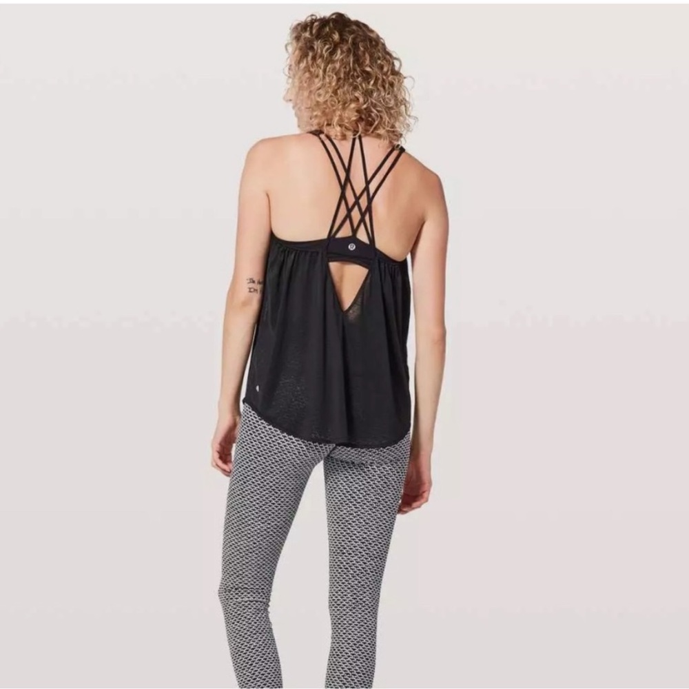 Lululemon Tighten Up Tank Black size 6 like New